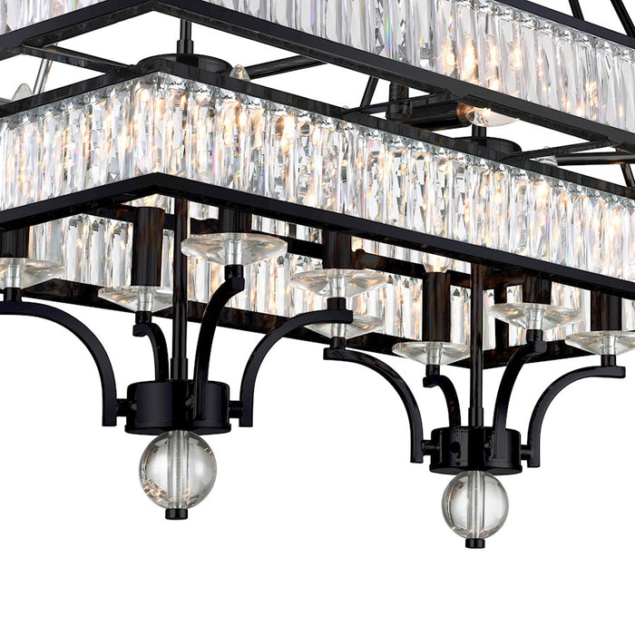 CWI Lighting Shalia 16 Light Chandelier, Black