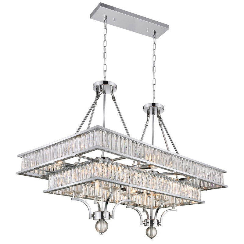 CWI Lighting Shalia 16 Light Chandelier, Chrome