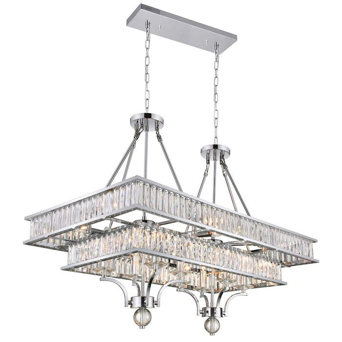 CWI Lighting Shalia 16 Light Chandelier, Chrome - 9972P37-16-601