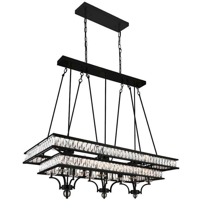 CWI Lighting Shalia 20 Light Chandelier, Black