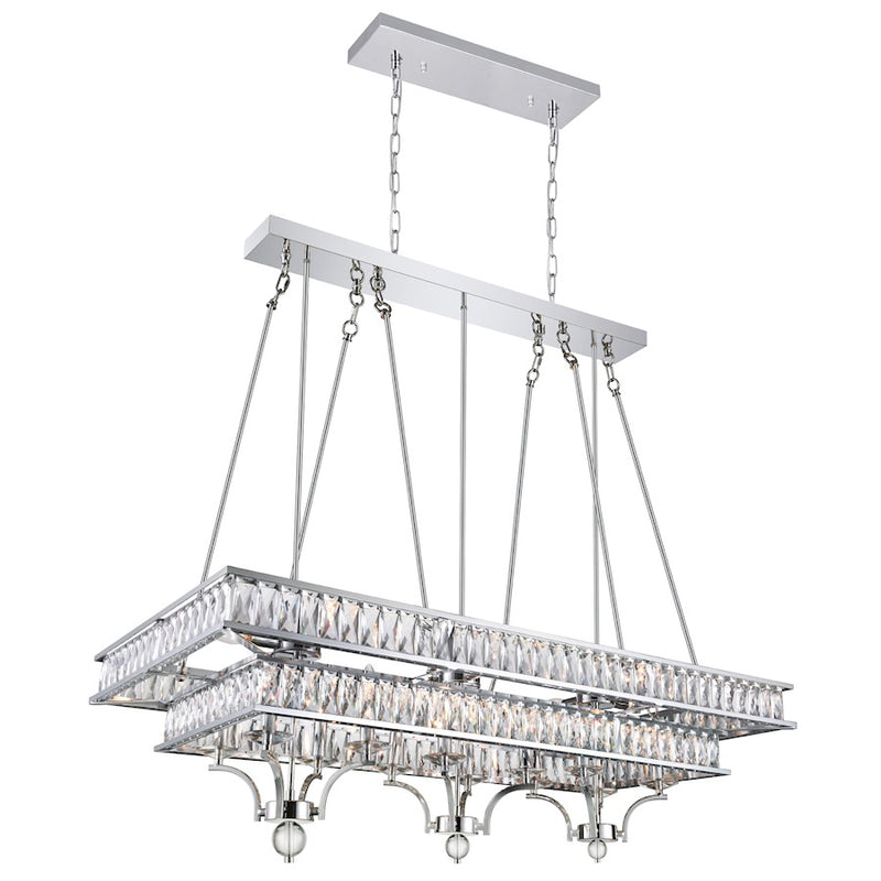 CWI Lighting Shalia 20 Light Chandelier, Chrome