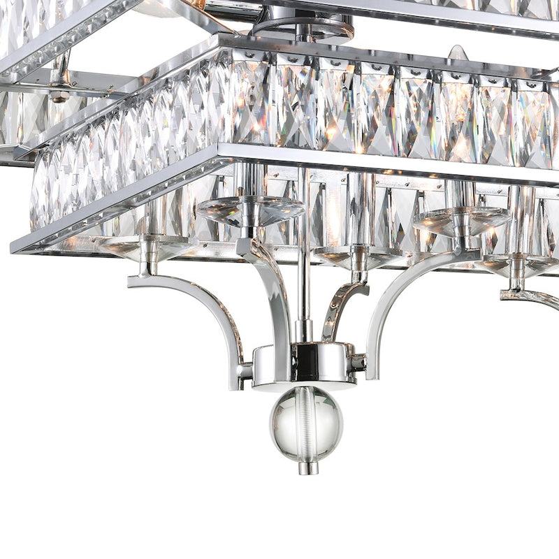 CWI Lighting Shalia 20 Light Chandelier, Chrome