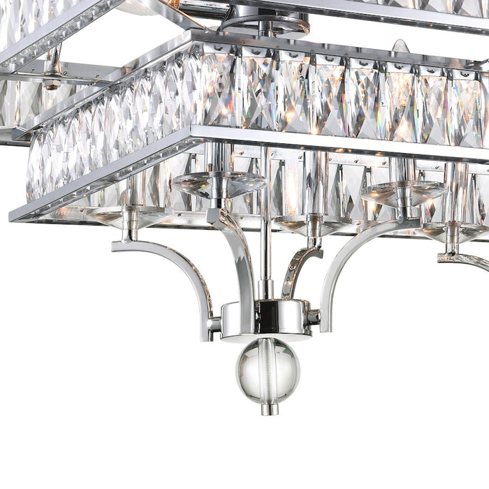 CWI Lighting Shalia 20 Light Chandelier, Chrome
