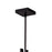 CWI Lighting Assunta 6 Light Drum Shade Pendant, Black/Frosted