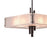 CWI Assunta 10 Light Drum Shade Chandelier, Black/Frosted