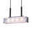 CWI Assunta 4 Light Drum Shade Chandelier, Black/Frosted