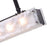 CWI Assunta 4 Light Drum Shade Chandelier, Black/Frosted