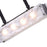 CWI Assunta 4 Light Drum Shade Chandelier, Black/Frosted