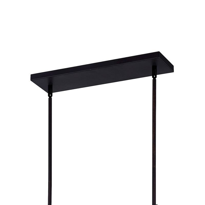 CWI Assunta 4 Light Drum Shade Chandelier, Black/Frosted