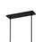 CWI Assunta 4 Light Drum Shade Chandelier, Black/Frosted