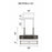 CWI Assunta 4 Light Drum Shade Chandelier, Black/Frosted