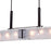 CWI Assunta 6 Light Drum Shade Chandelier, Black/Frosted