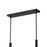 CWI Assunta 6 Light Drum Shade Chandelier, Black/Frosted