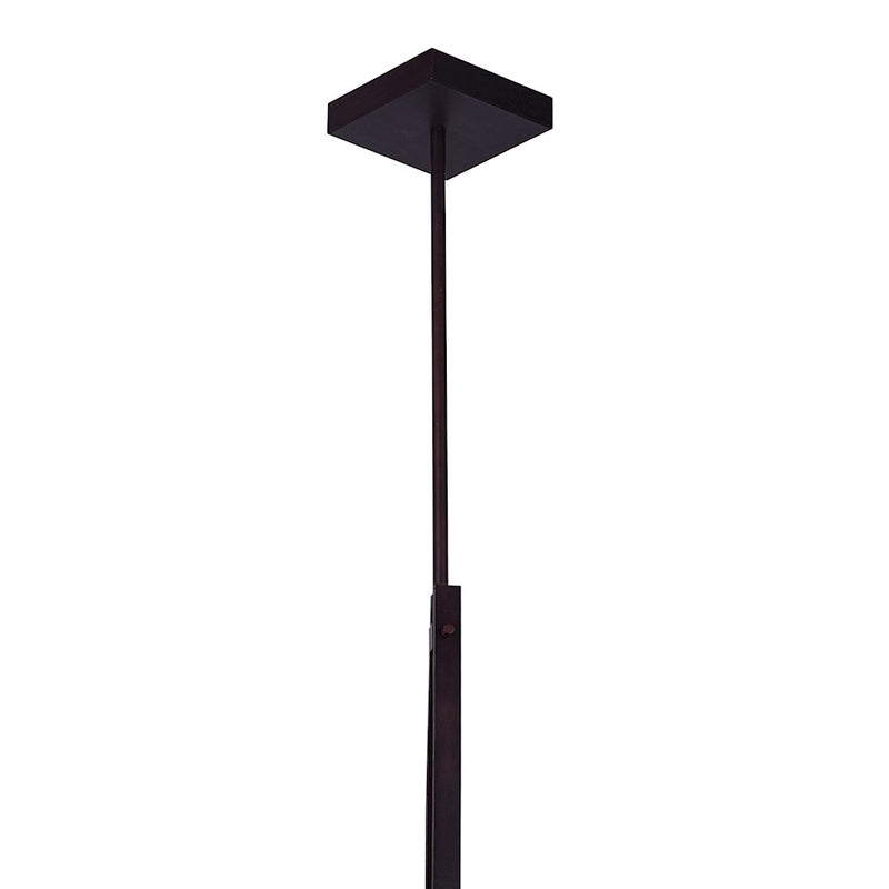 CWI Assunta 1 Light Drum Shade Mini Pendant, Black/Frosted