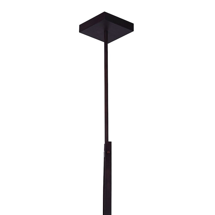 CWI Assunta 1 Light Drum Shade Mini Pendant, Black/Frosted