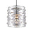 CWI Lighting Petia 1 Light Drum Shade Mini Chandelier, Chrome