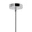 CWI Lighting Petia 1 Light Drum Shade Mini Chandelier, Chrome