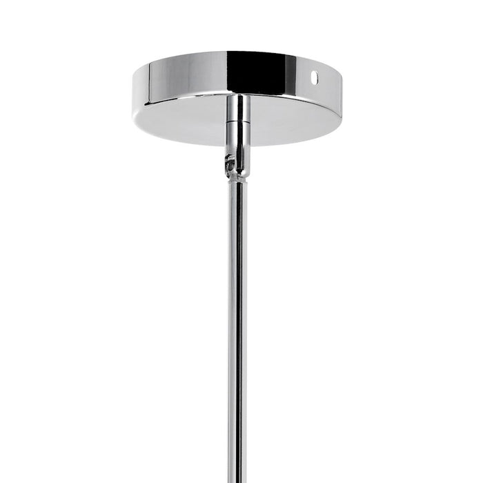 CWI Lighting Petia 1 Light Drum Shade Mini Chandelier, Chrome