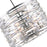 CWI Lighting Petia 4 Light Drum Shade Chandelier, Chrome