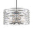 CWI Lighting Petia 6 Light Drum Shade Chandelier, Chrome