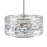 CWI Lighting Petia 6 Light Drum Shade Chandelier, Chrome