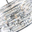 CWI Lighting Petia 6 Light Drum Shade Chandelier, Chrome