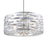 CWI Lighting Petia 8 Light Drum Shade Chandelier, Chrome