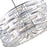 CWI Lighting Petia 8 Light Drum Shade Chandelier, Chrome
