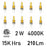CWI Lighting Bulbs 2W 4000K LED Bulb, Clear
