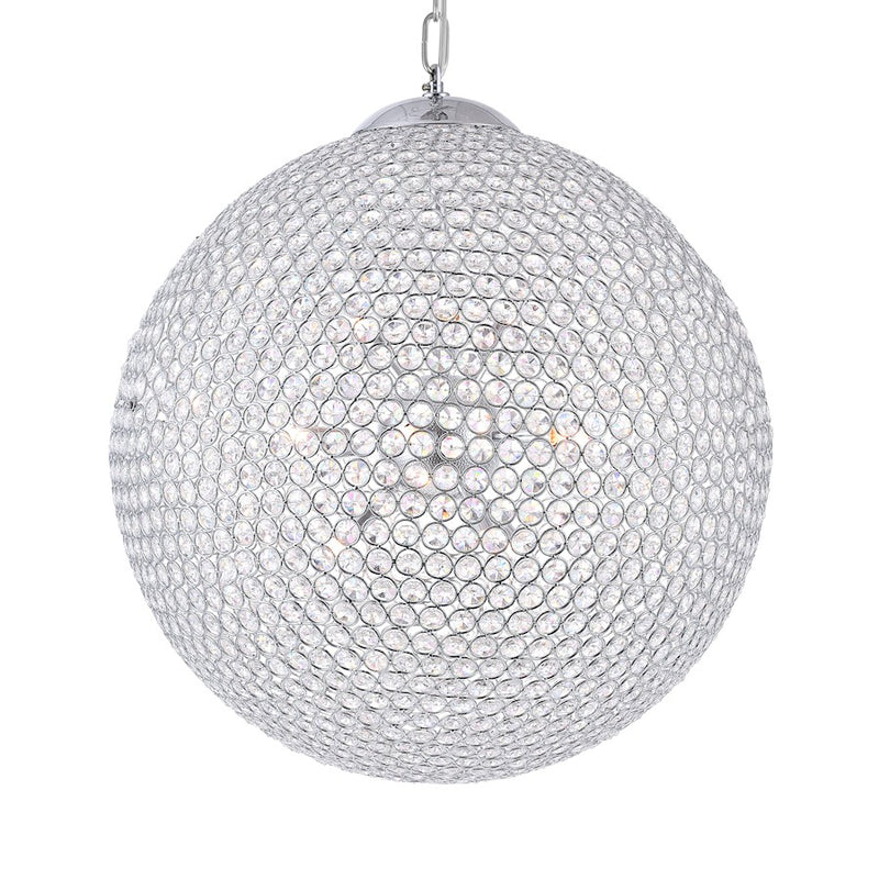 CWI Lighting Globe 26 Light Chandelier, Chrome