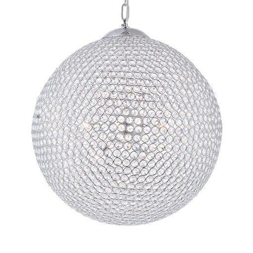 CWI Lighting Globe 26 Light Chandelier, Chrome