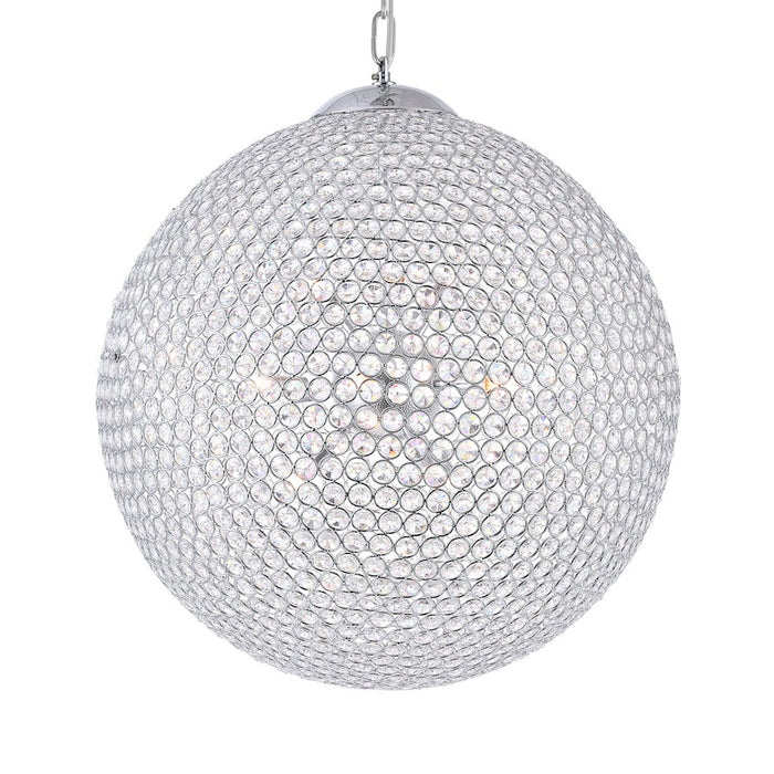 CWI Lighting Globe 26 Light Chandelier, Chrome