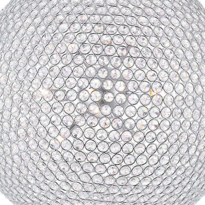 CWI Lighting Globe 26 Light Chandelier, Chrome