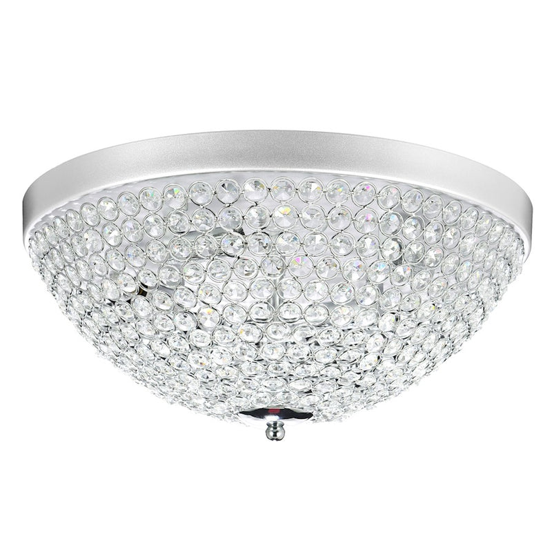 CWI Lighting Globe 4 Light Bowl Flush Mount, Chrome