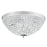 CWI Lighting Globe 4 Light Bowl Flush Mount, Chrome