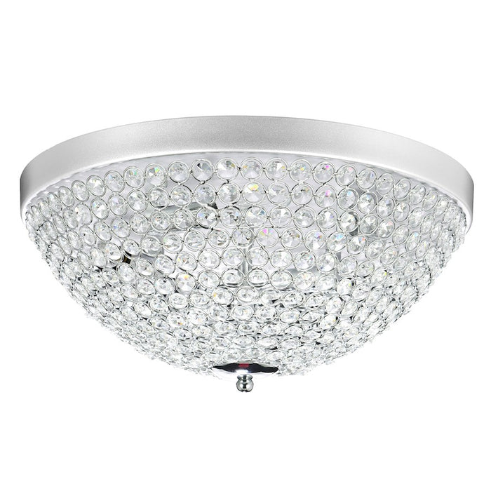 CWI Lighting Globe 4 Light Bowl Flush Mount, Chrome