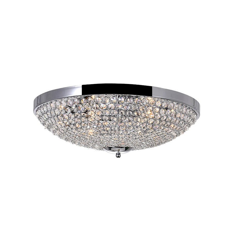 CWI Lighting Globe 6 Light Bowl Flush Mount, Chrome