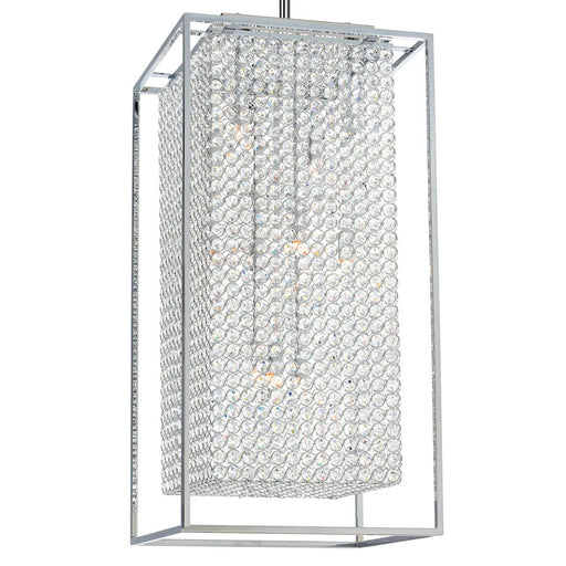 CWI Lighting Cube 11 Light Chandelier, Chrome