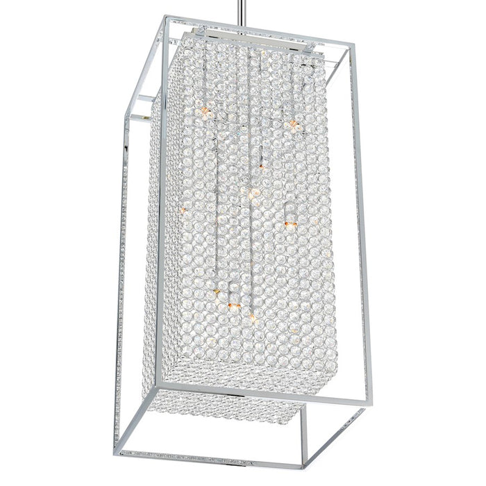 CWI Lighting Cube 11 Light Chandelier, Chrome