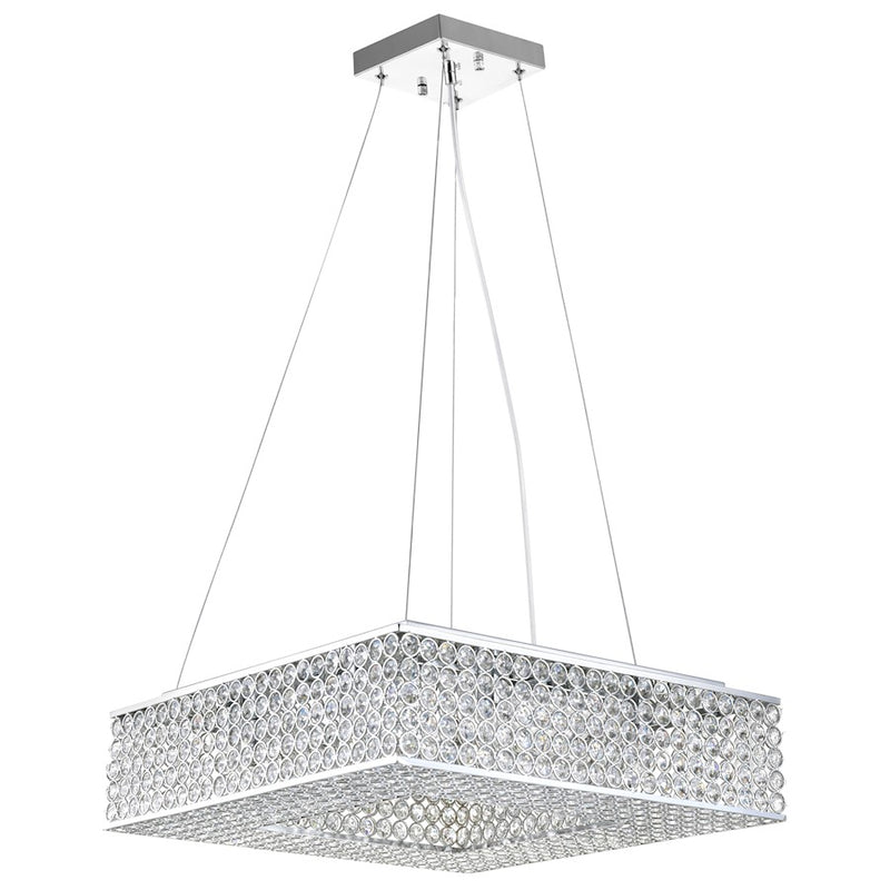CWI Lighting Dannie 8 Light 14" Chandelier, Chrome
