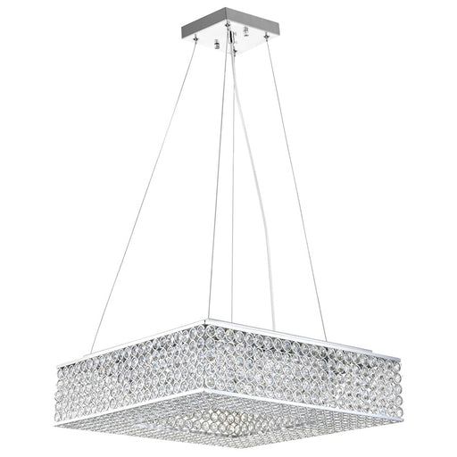 CWI Lighting Dannie 8 Light 14" Chandelier, Chrome - QS8391P14C-S