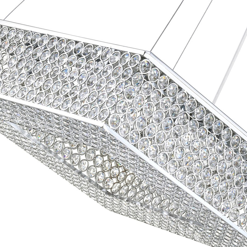 CWI Lighting Dannie 8 Light 14" Chandelier, Chrome