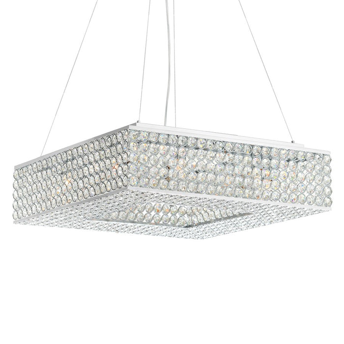 CWI Lighting Dannie 8 Light 18" Chandelier, Chrome