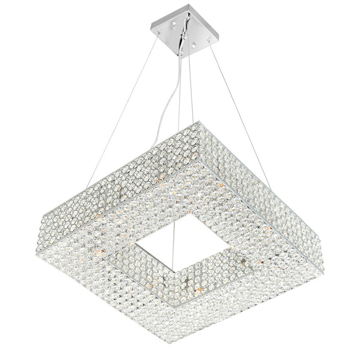 CWI Lighting Dannie 8 Light 18" Chandelier, Chrome
