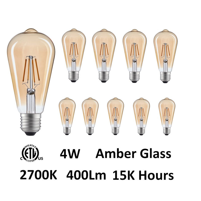 CWI Lighting Bulbs 4W LED Bulb, Amber