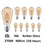 CWI Lighting Bulbs 4W LED Bulb, Amber - ST19K2700W4-10