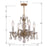 Crystorama Traditional Crystal Mini Chandelier, Brass