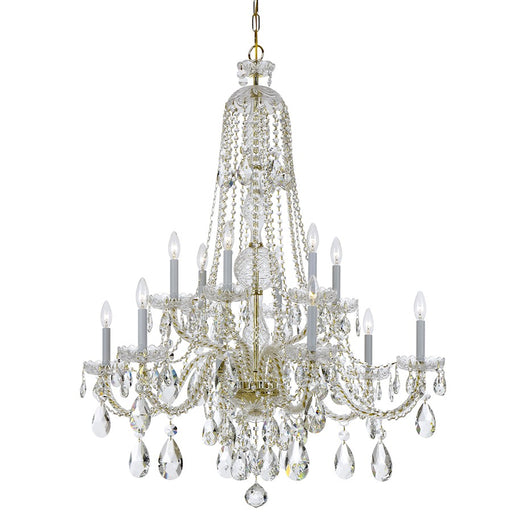 Crystorama Traditional Crystal 12 Light Chandelier