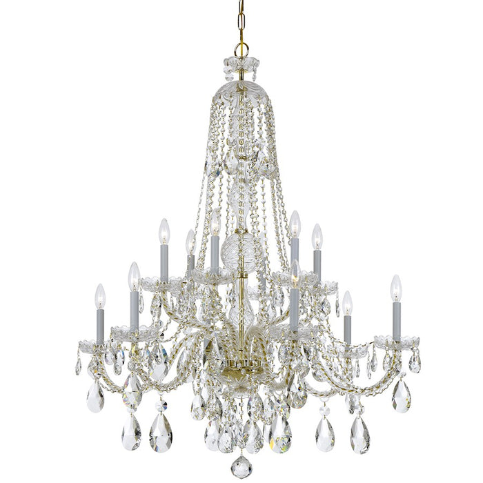 Crystorama Traditional Crystal 12 Light Chandelier
