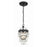Crystorama Calypso Mini Chandelier, Matte Black